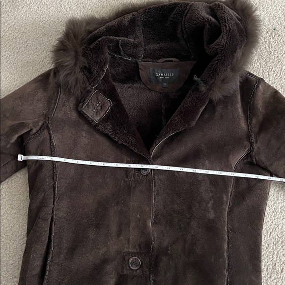 Damselle leather hooded jacket - Picture 10 of 10